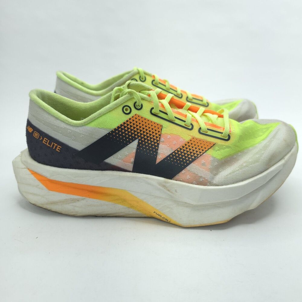 New Balance FuelCell Supercomp Elite V4 Running Shoes Womens Size 8 Lime Mango